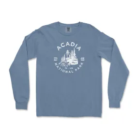 Acadia Lighthouse National Park Comfort Colors Long Sleeve T Shirt