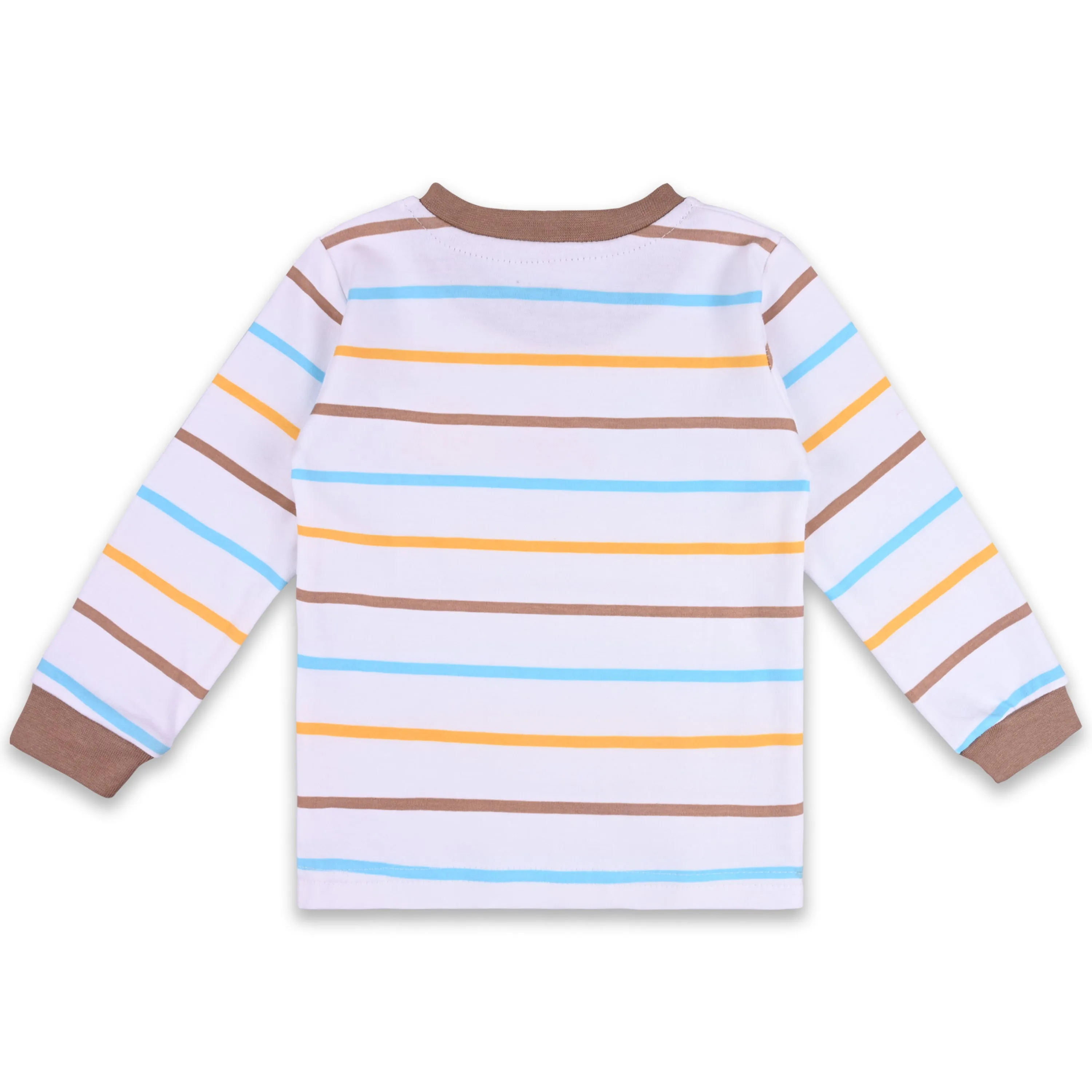 Baby Boys T-Shirt With A Printed Deign And Solid Pant