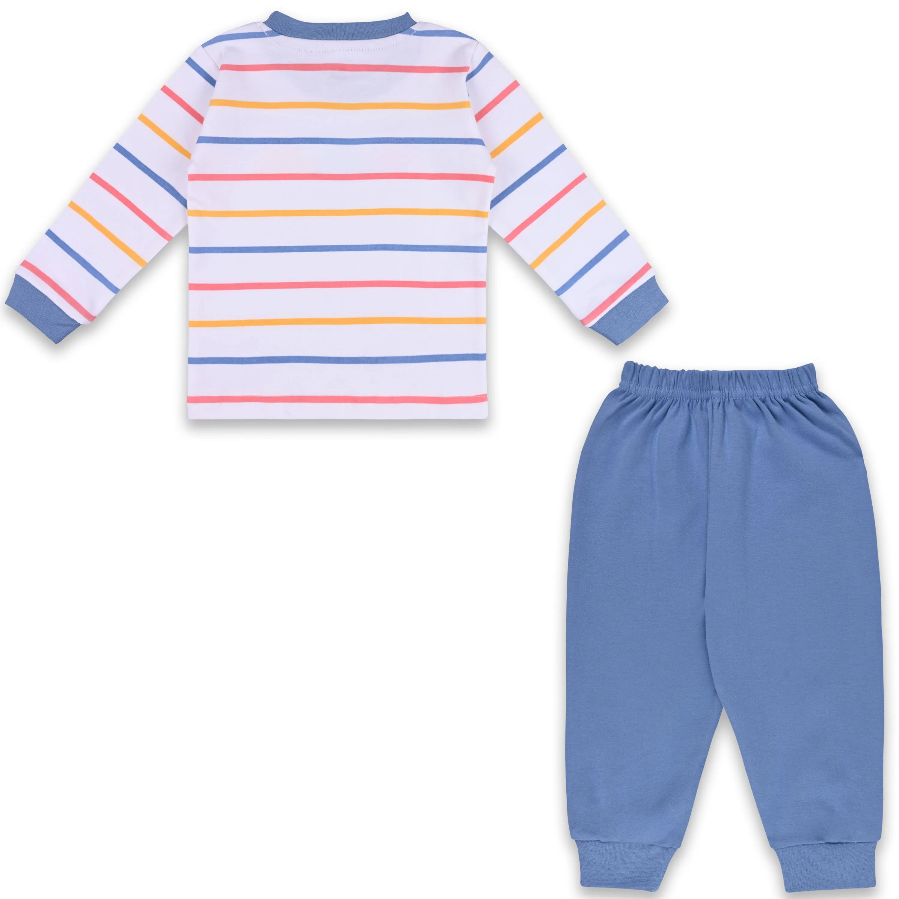 Baby Boys T-Shirt With A Printed Deign And Solid Pant