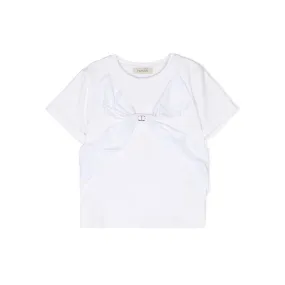 Bow Detail Jersey T-shirt