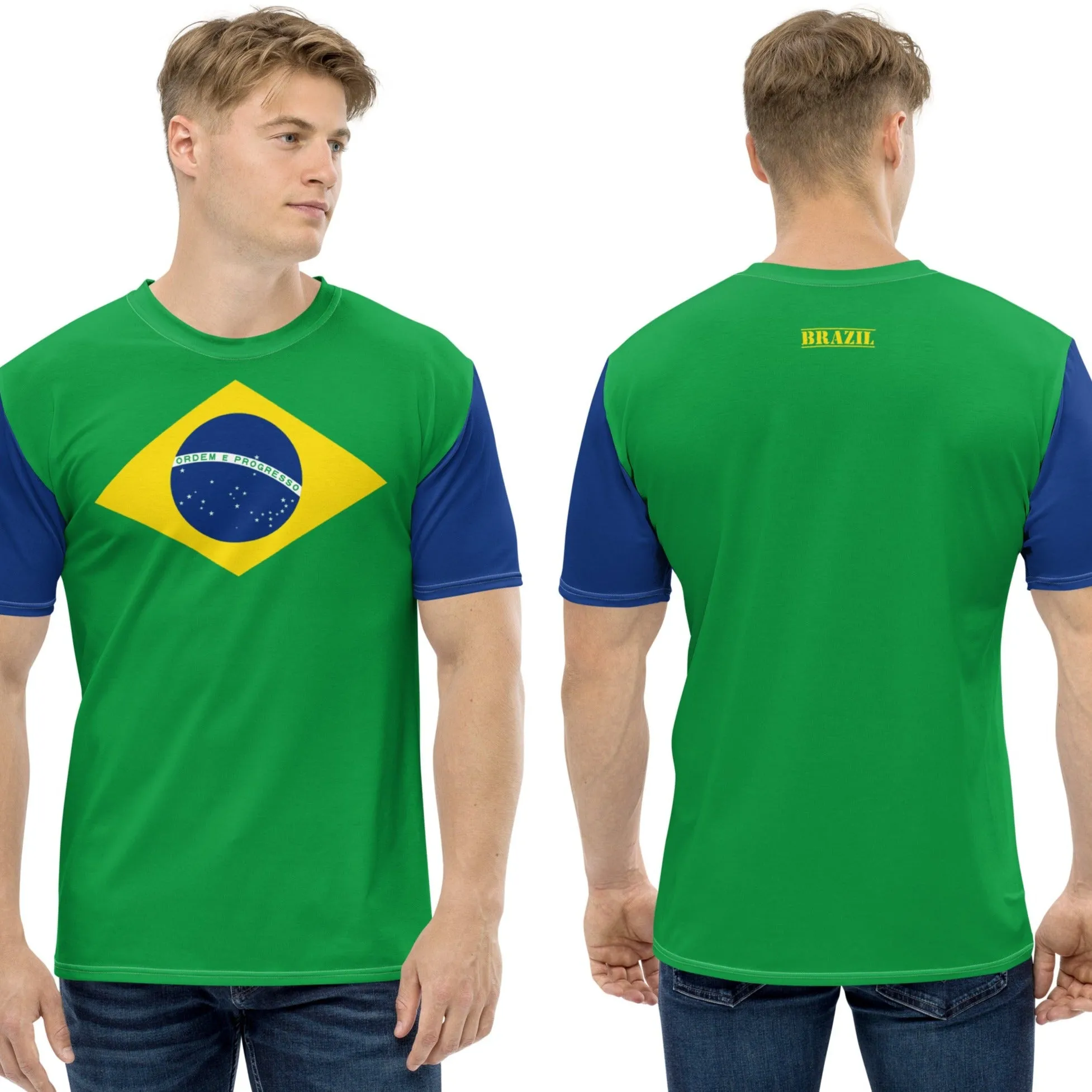 Brazil Flag T-shirt / Mens Flag Shirt / World Cup Clothing