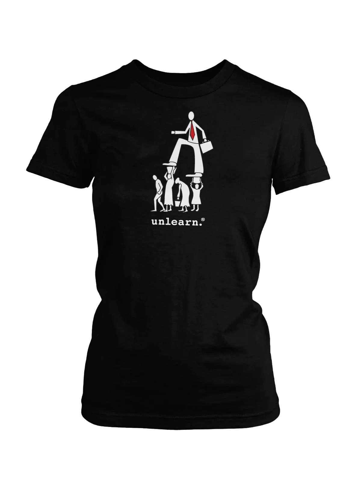 Corporate - Women's Fitted Black T-Shirt