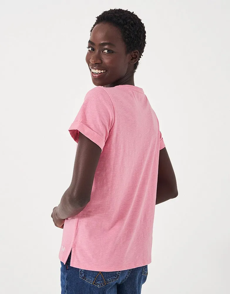 Crew Clothing - Perfect Crew Slub T-Shirt - Pink