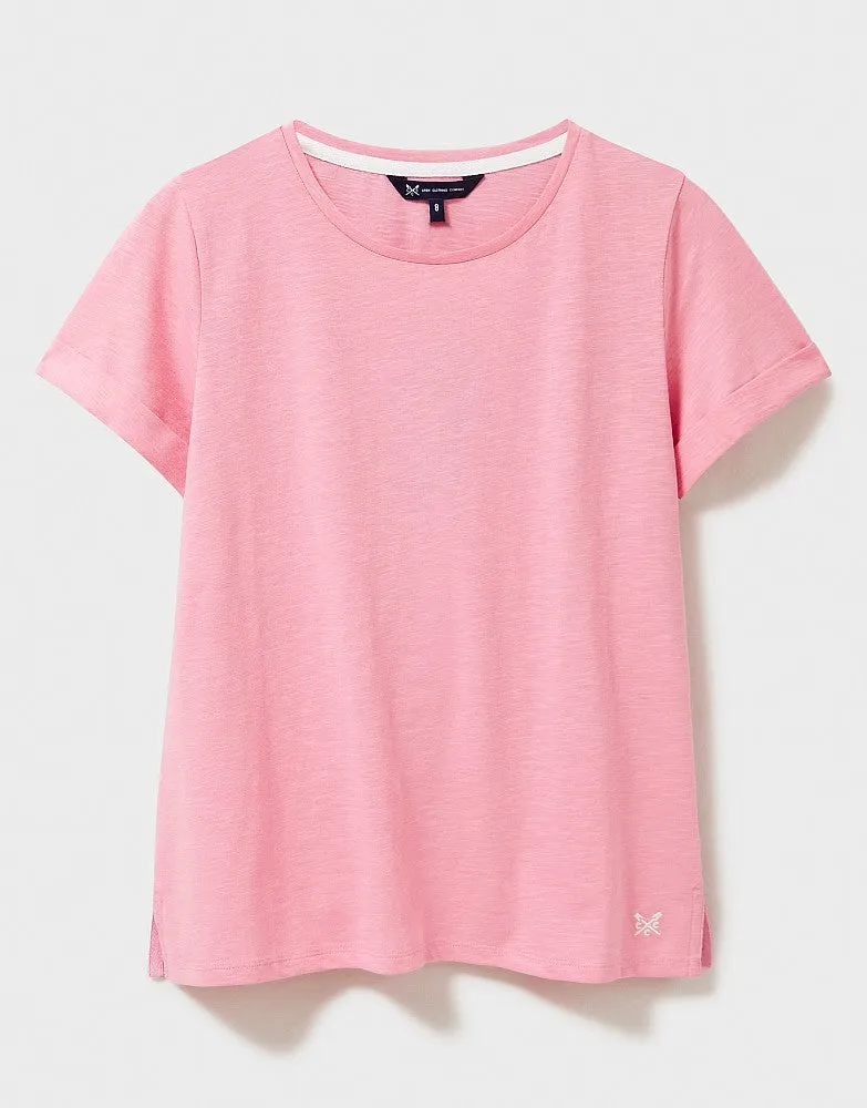 Crew Clothing - Perfect Crew Slub T-Shirt - Pink