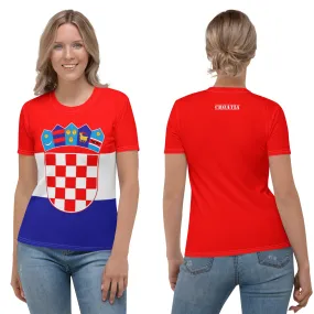 Croatian Flag Shirt / Croatia Style Clothing For Women