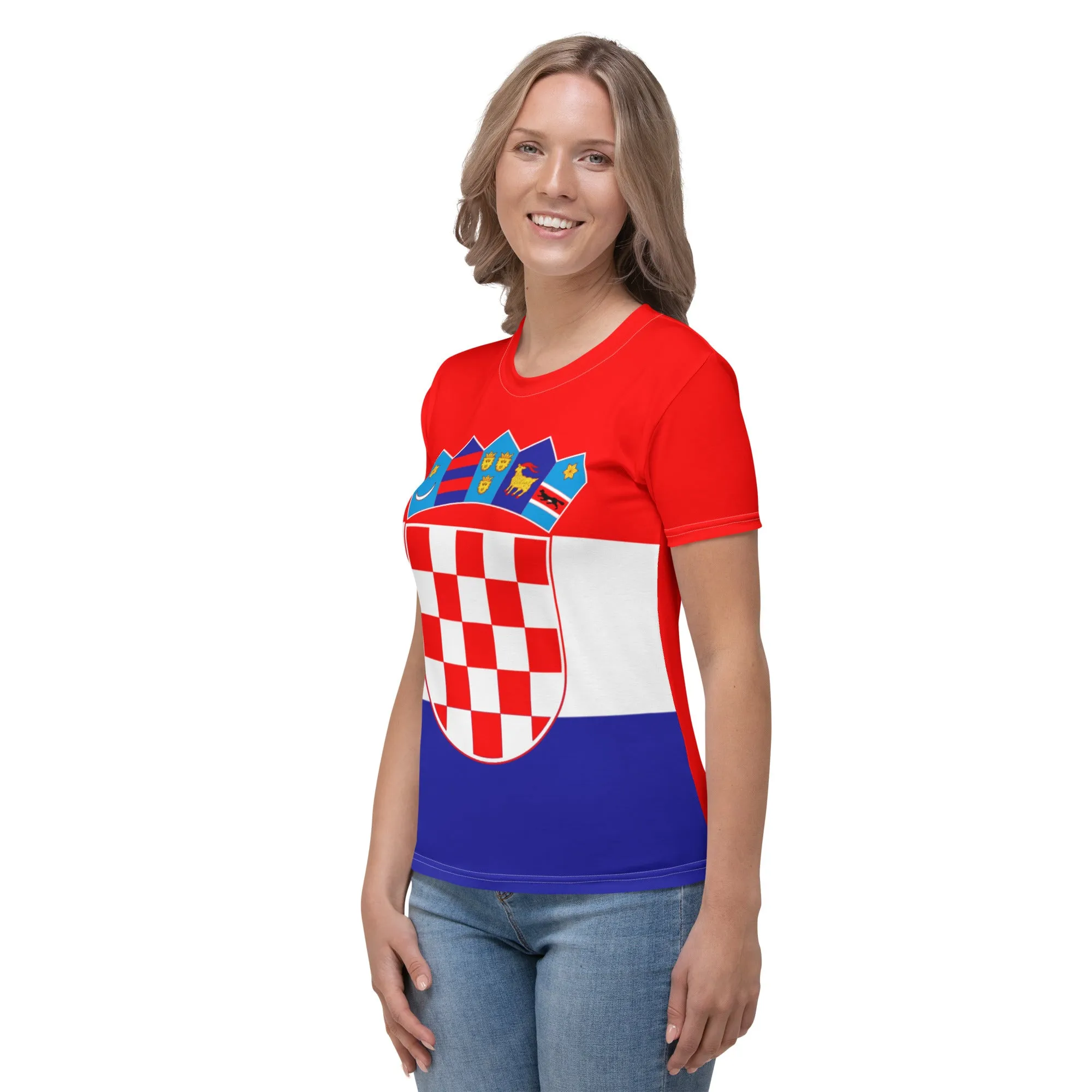 Croatian Flag Shirt / Croatia Style Clothing For Women