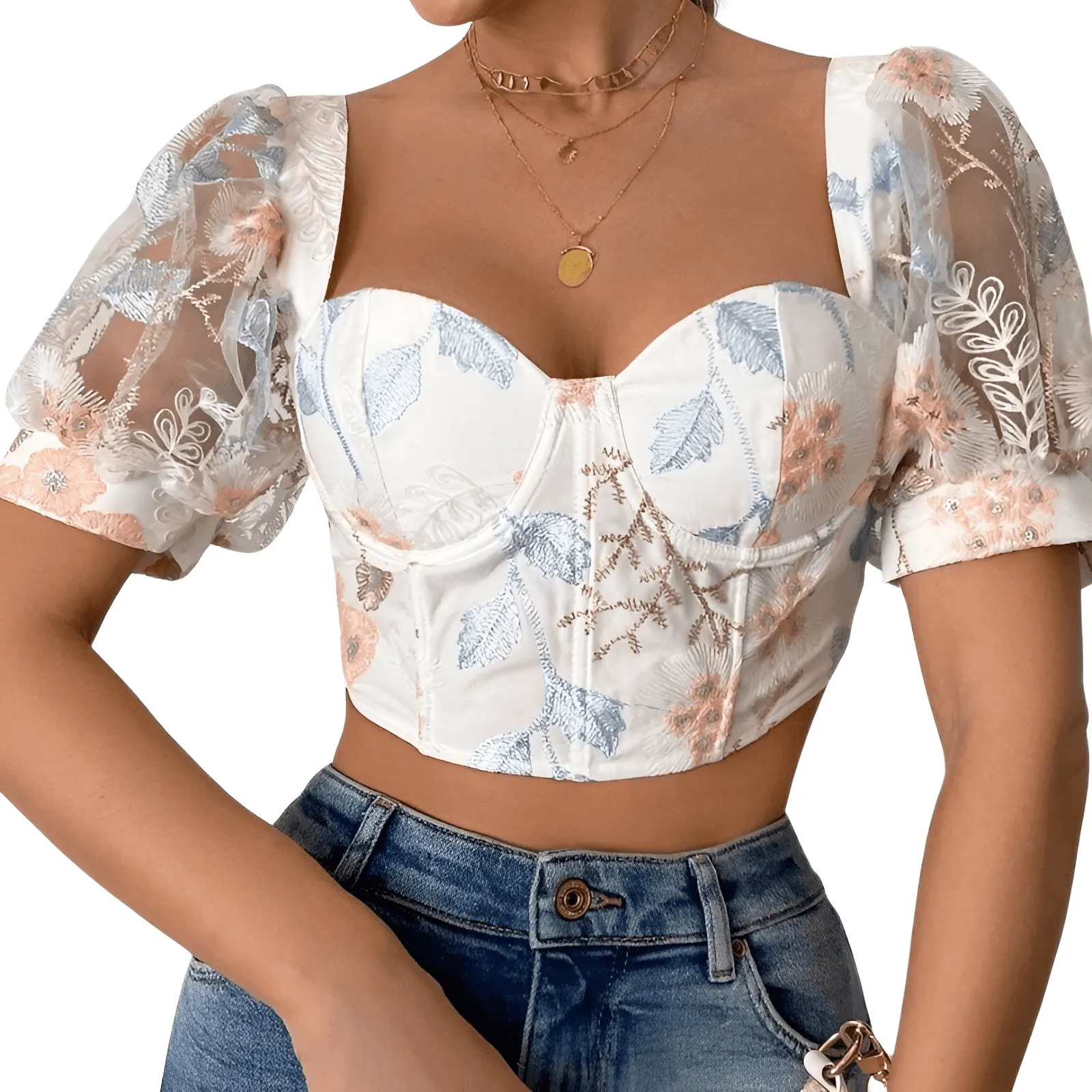 French-Inspired Summer Shaper Sexy Women's Corset Top