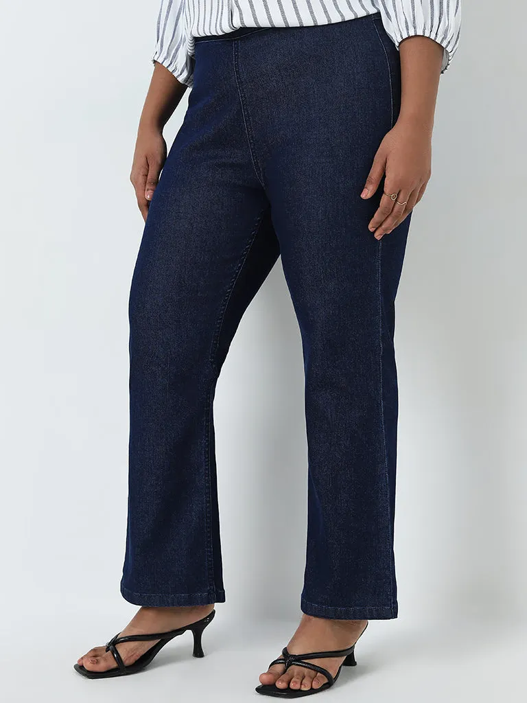 Gia Navy High-Rise Jeggings