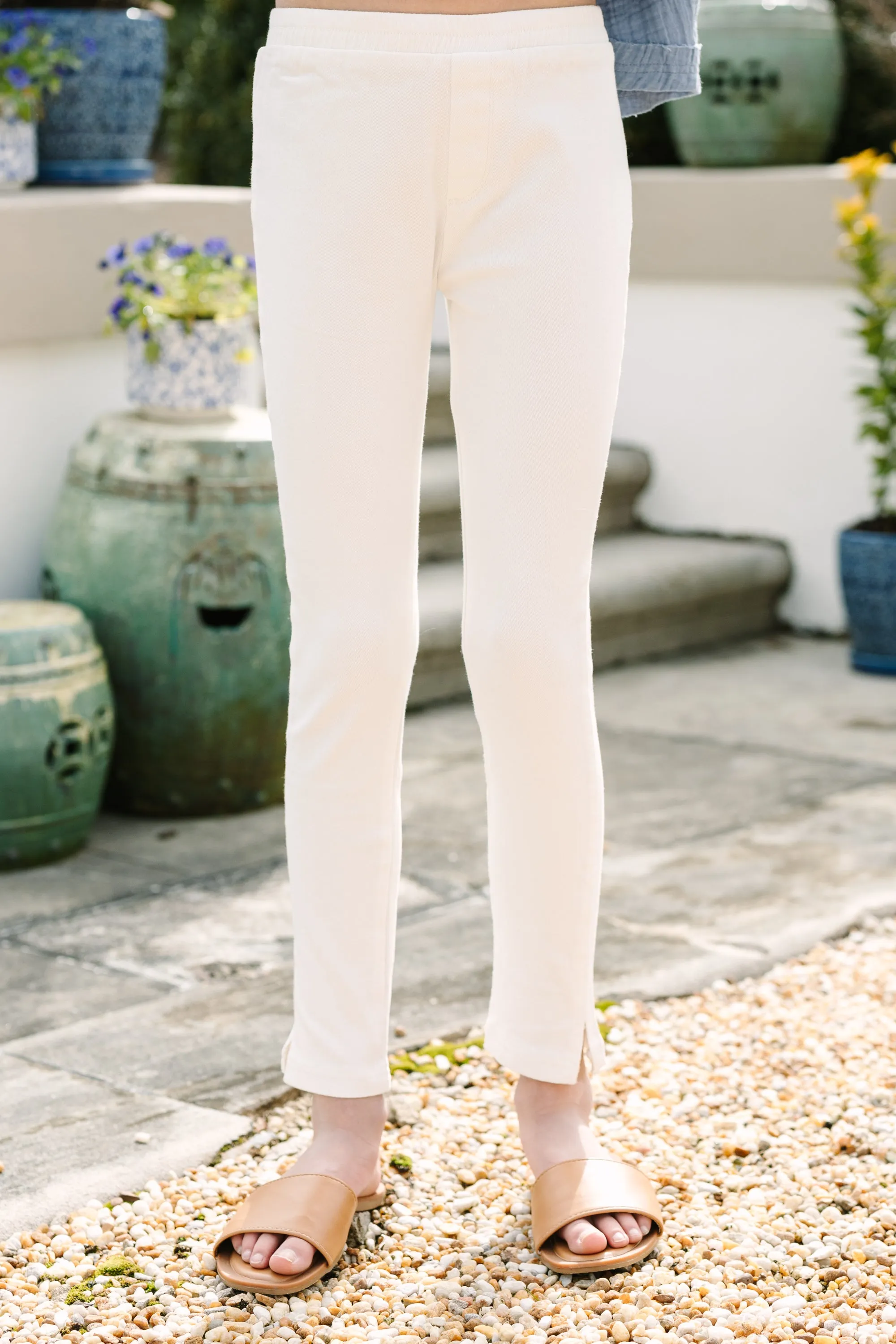 Girls: Sunny Days Ahead White Jeggings