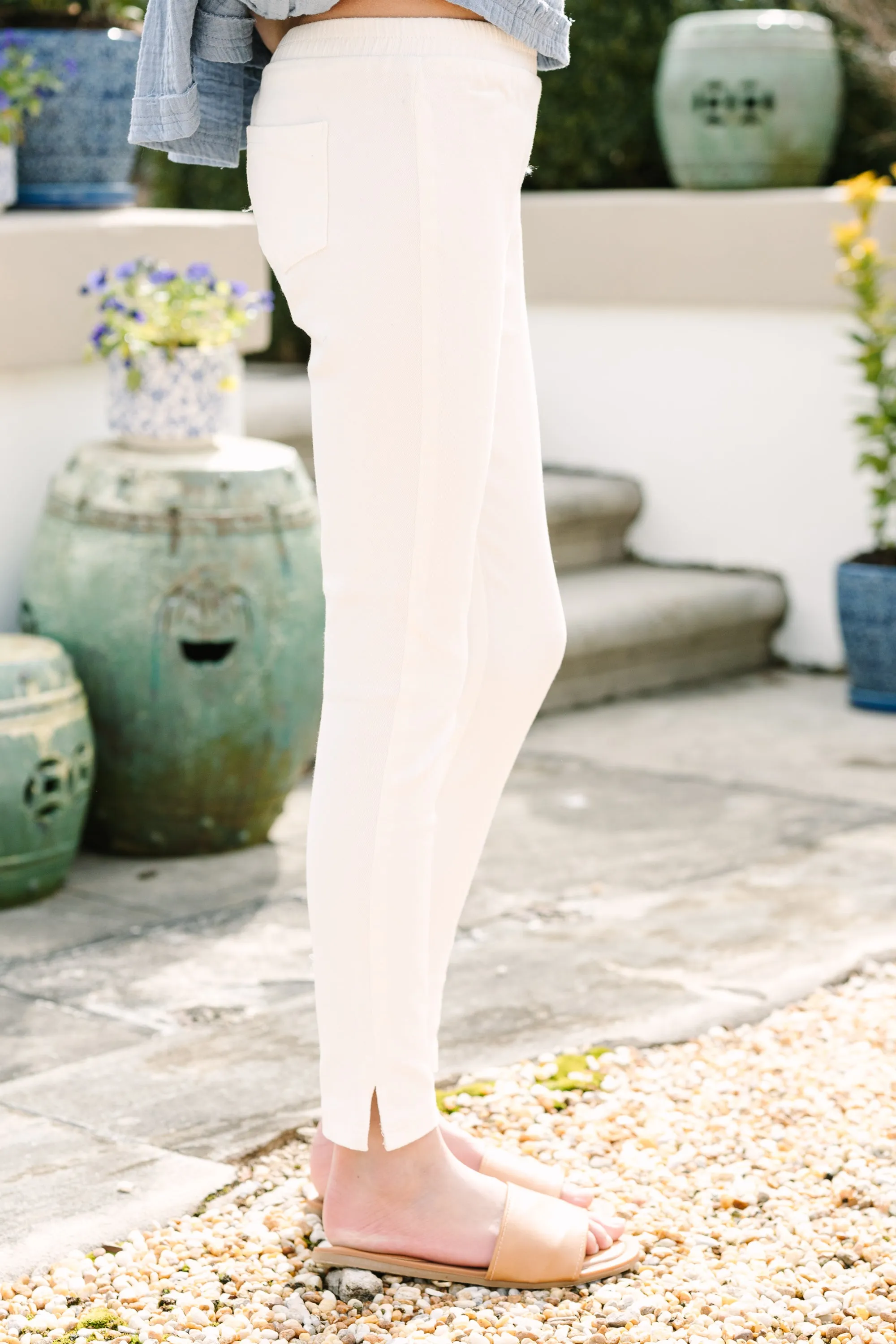 Girls: Sunny Days Ahead White Jeggings