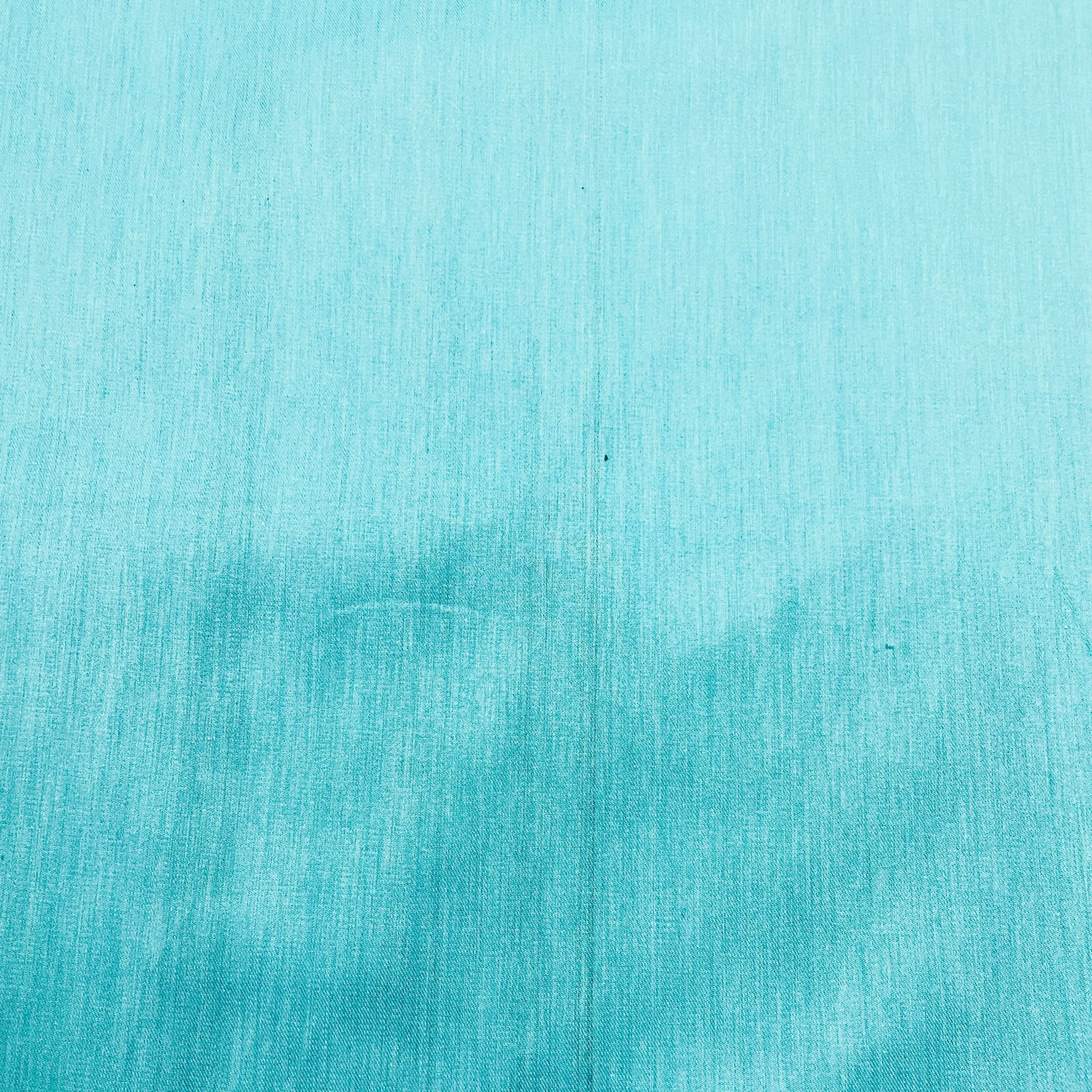 Green Solid Cotton Denim Lycra Fabric