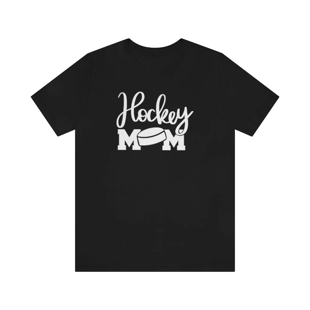 Hockey Mom Shirt with Hockey Puck | Sports Mom Tee