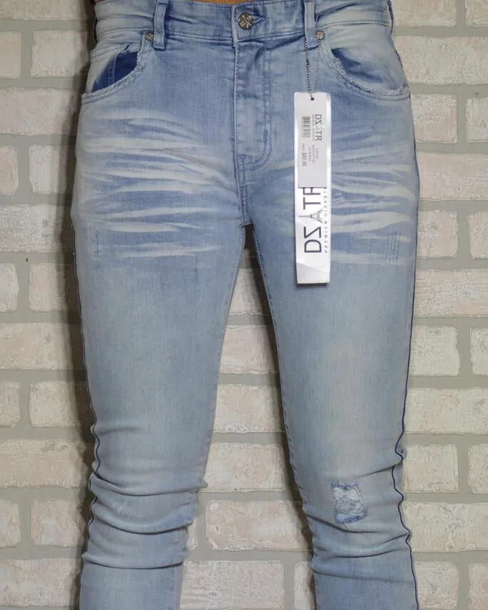 Ice Wash Stretch Denim