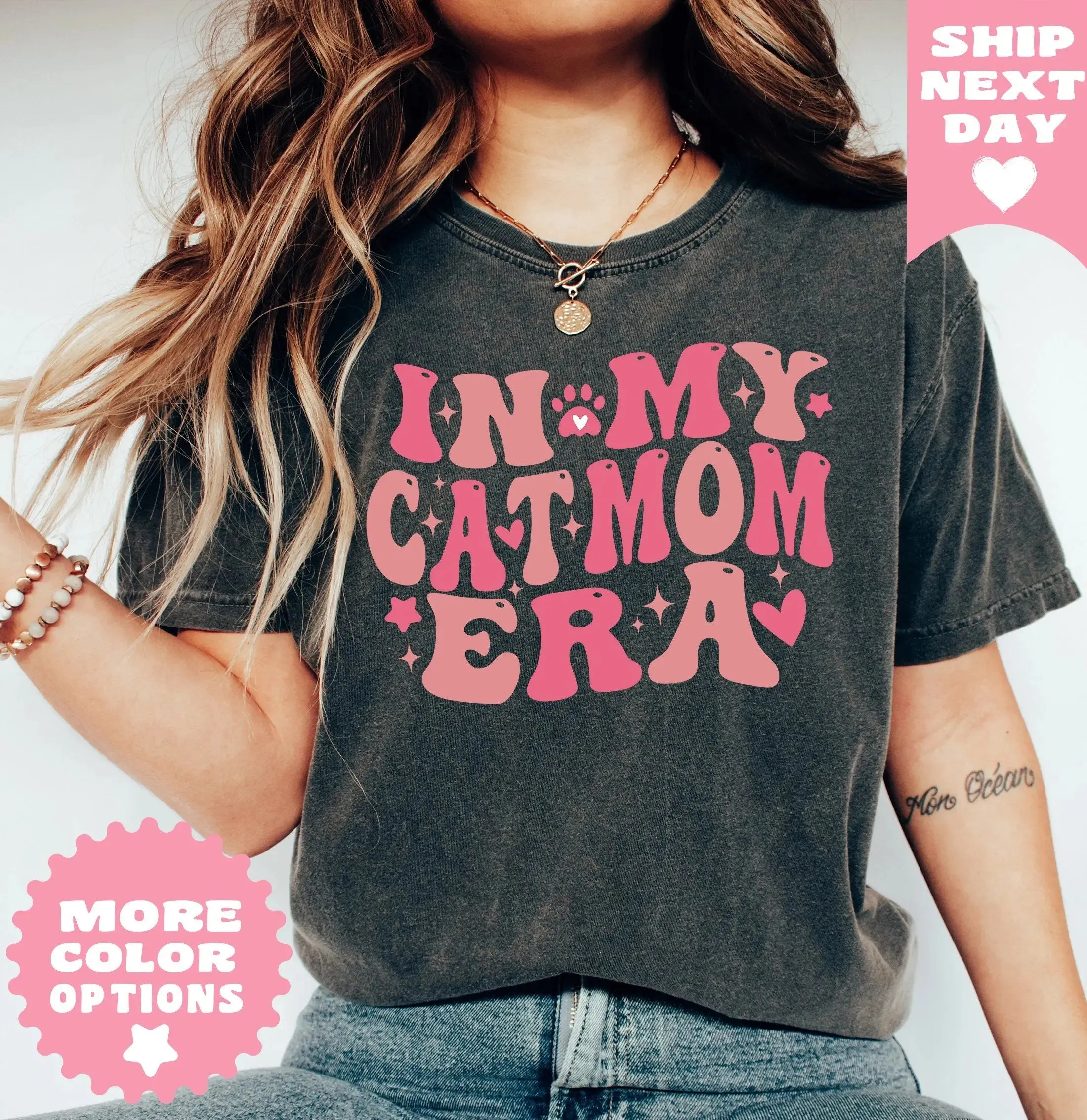 In My Cat Mom Era Shirt, Cat Mom Shirt, Cat Mom Life Shirt, Cat Mom Vibes Shirt, Cat Lover Shirt, Fur Mama Shirt, New cat Mom Era