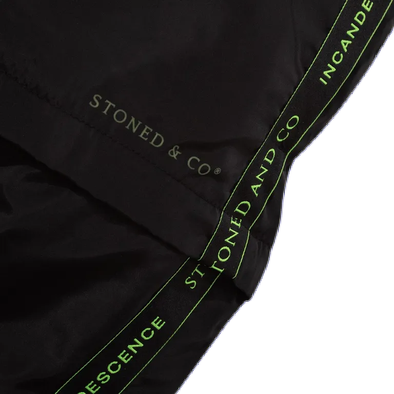 INCANDESCENCE STREAK TRACK PANTS BLACK