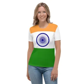 India Shirt With India Flag Colors / India Style Clothing / Women's T-Shirt