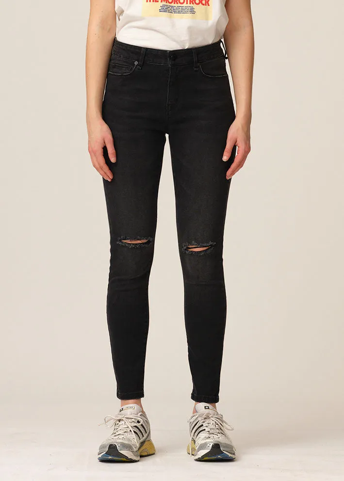 IVY Copenhagen Alexa Jeans Bangkok Distressed - black