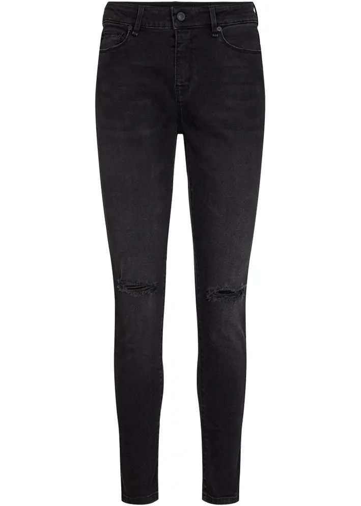 IVY Copenhagen Alexa Jeans Bangkok Distressed - black