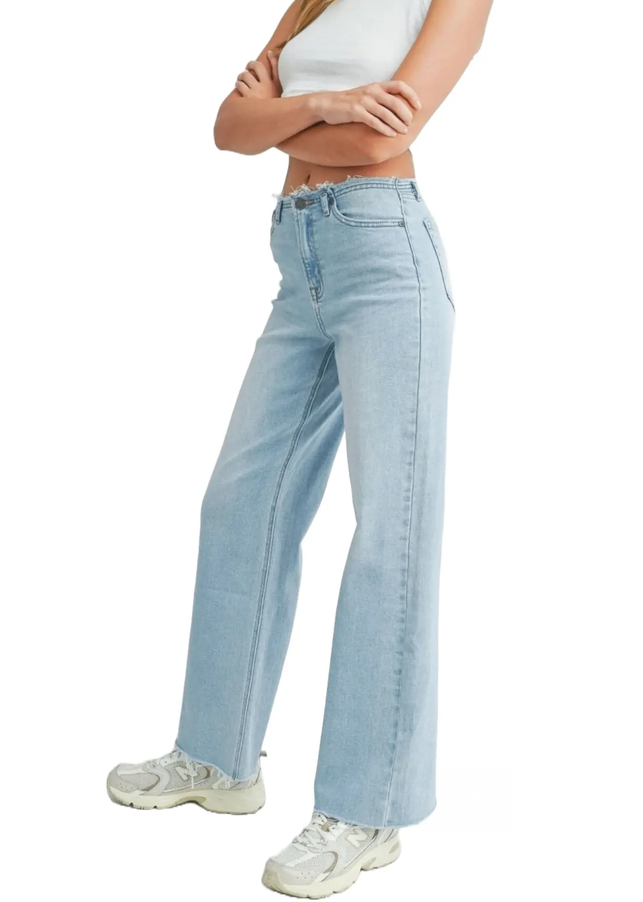 JBD Frayed Waistband Jean