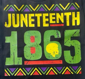 JUNETEENTH 1865 BOY OR GIRL BLACK TEE, BASEBALL TEE, TANK TOPS, CROP TOPS