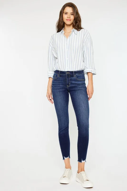 KanCan MID RISE ANKLE SKINNY JEANS