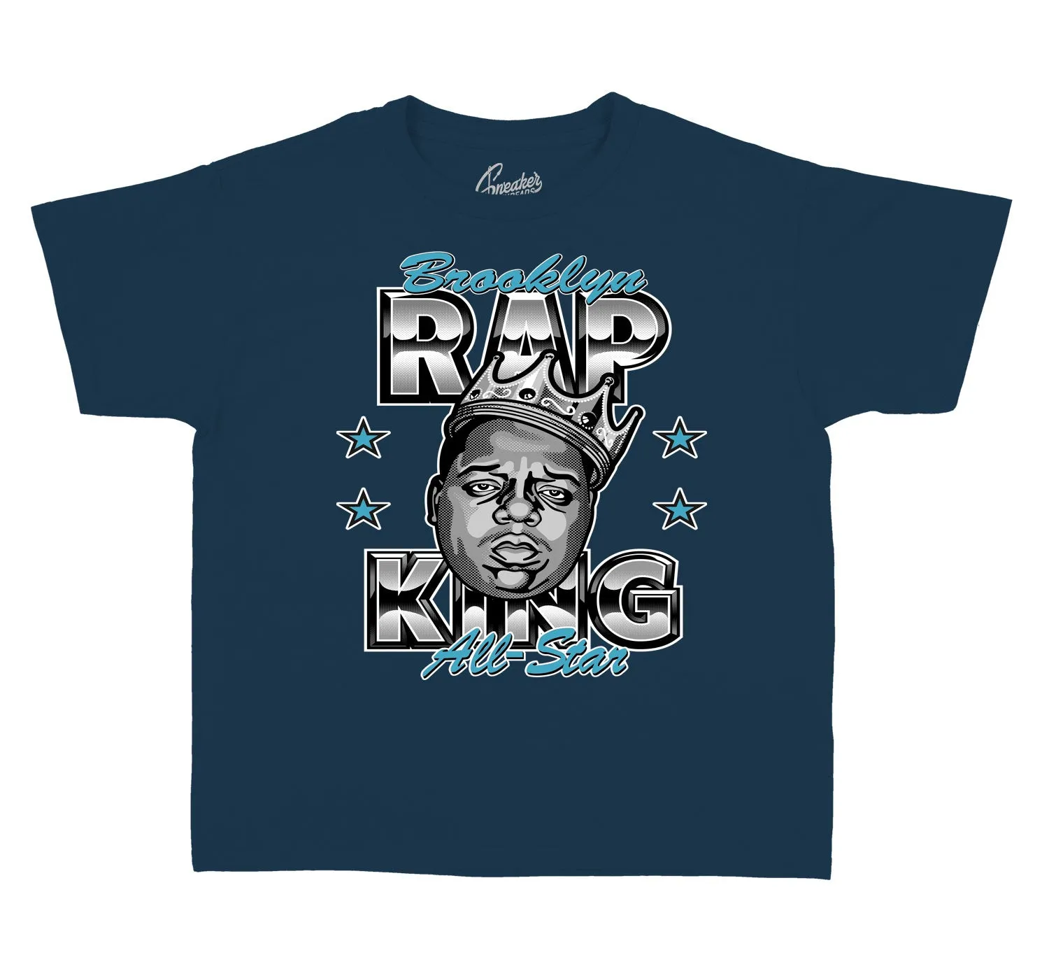 Kids Obsidian 13 Shirt - Rap King - Navy