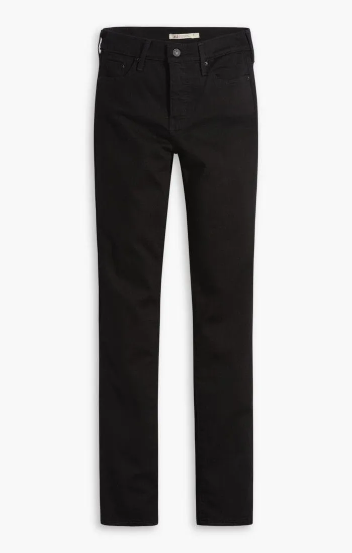 Levi's 312 Shaping Slim Black Jeans - 196270000