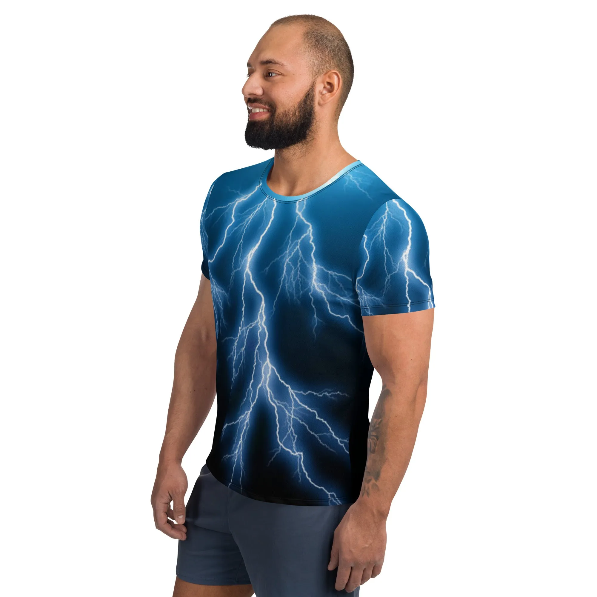 Lightning Shirt All-Over Print Men's Athletics Shirt / Nature T Shirt