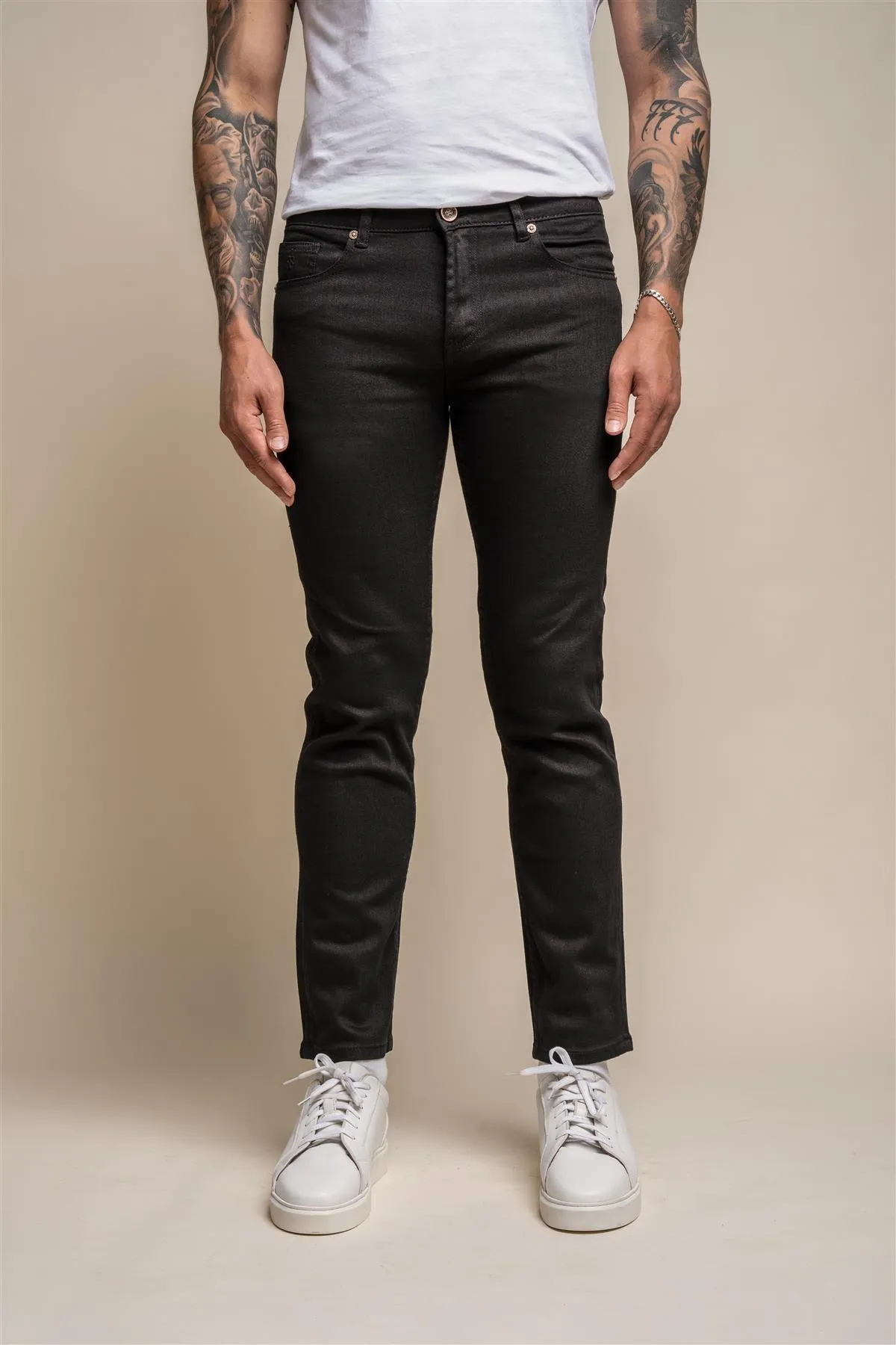 MIlano Black Stretch Denim Jeans