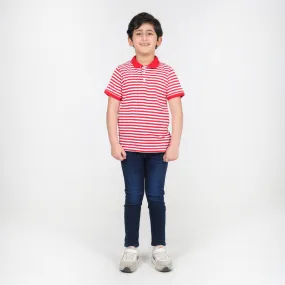 Red Striped Polo