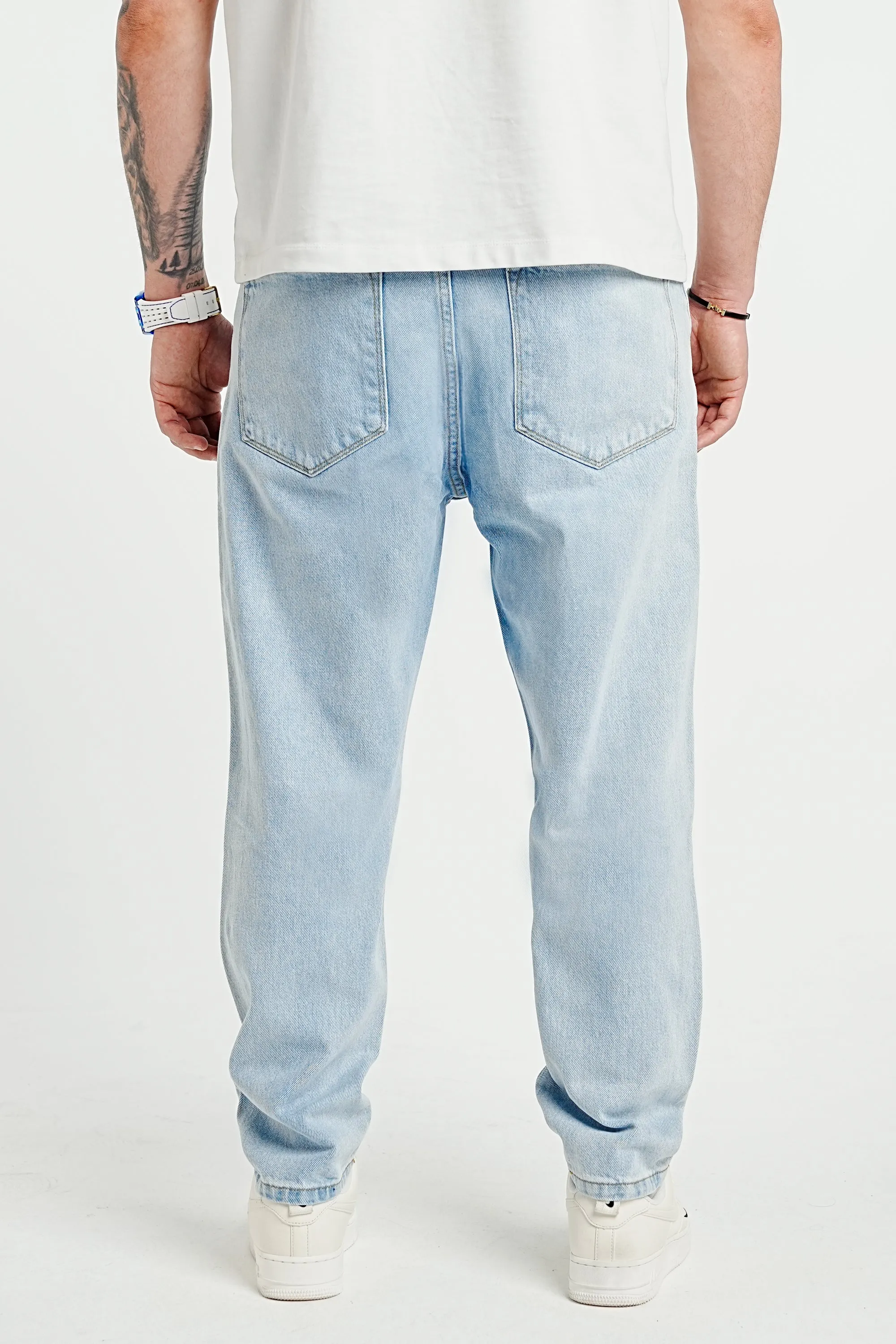 Relaxed Fit Premium Baggy Blue Jeans