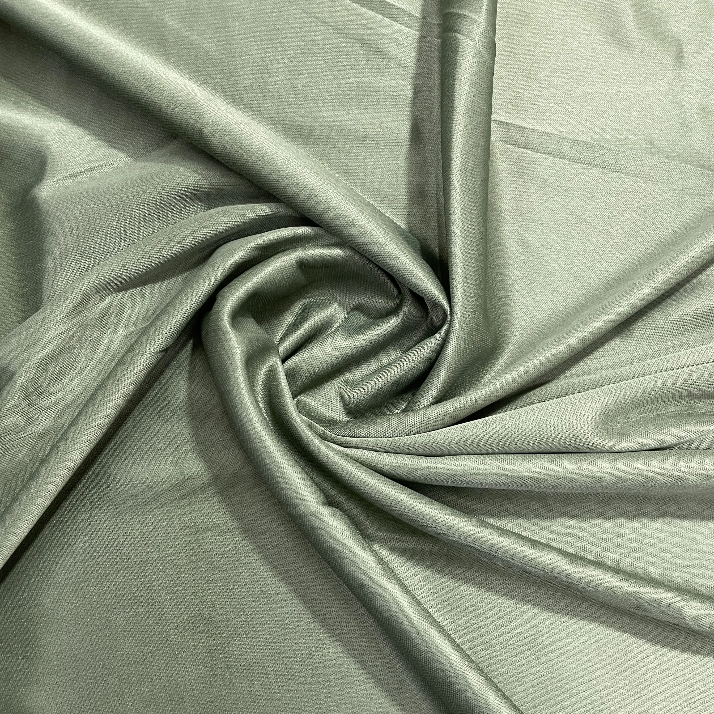 Sage Green Solid Lycra Dyed Fabric