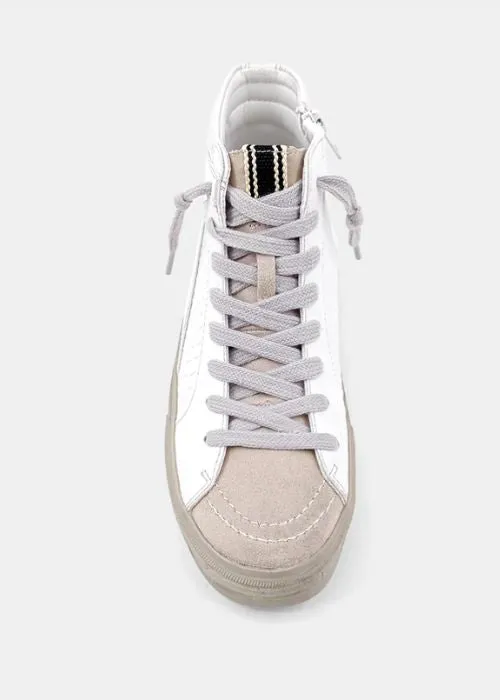 SHU SHOP Rooney White Snake Sneaker