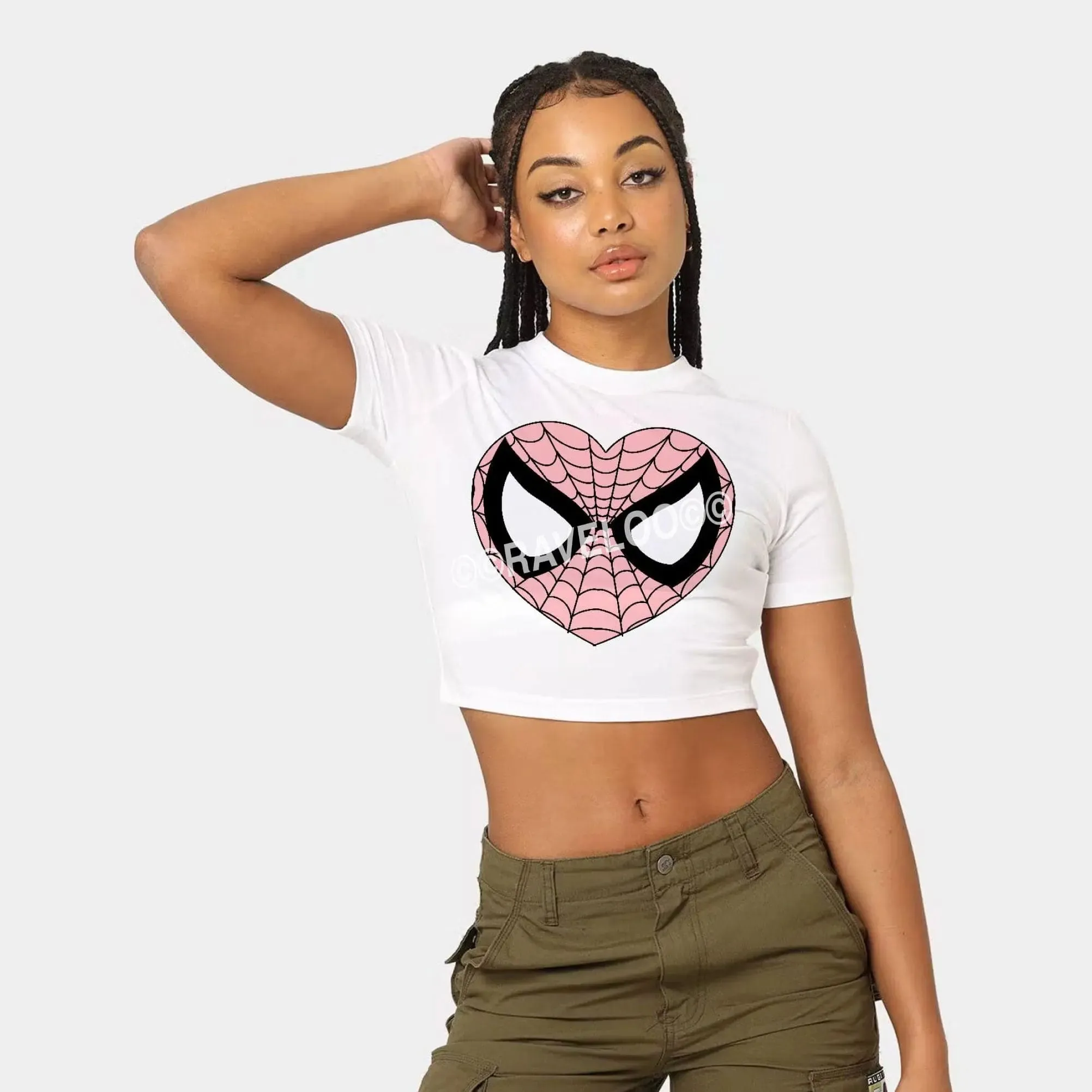 Spider Man Crop Top, baby tee, y2k style