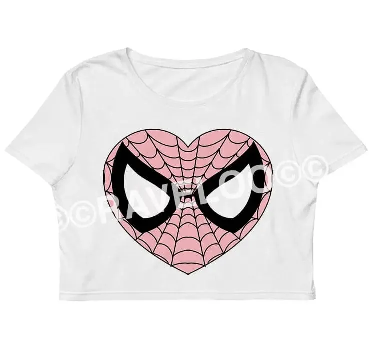 Spider Man Crop Top, baby tee, y2k style