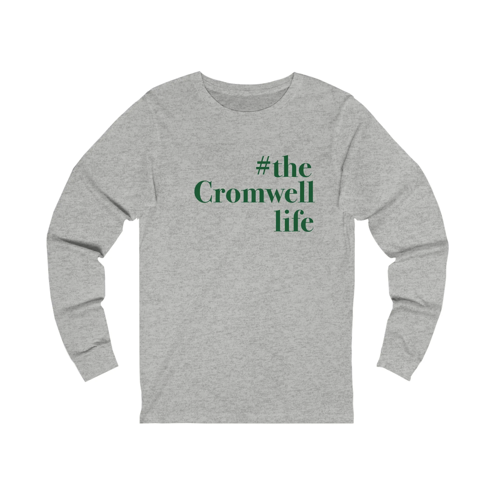 #thecromwelllife Unisex Jersey Long Sleeve T-Shirt (green)