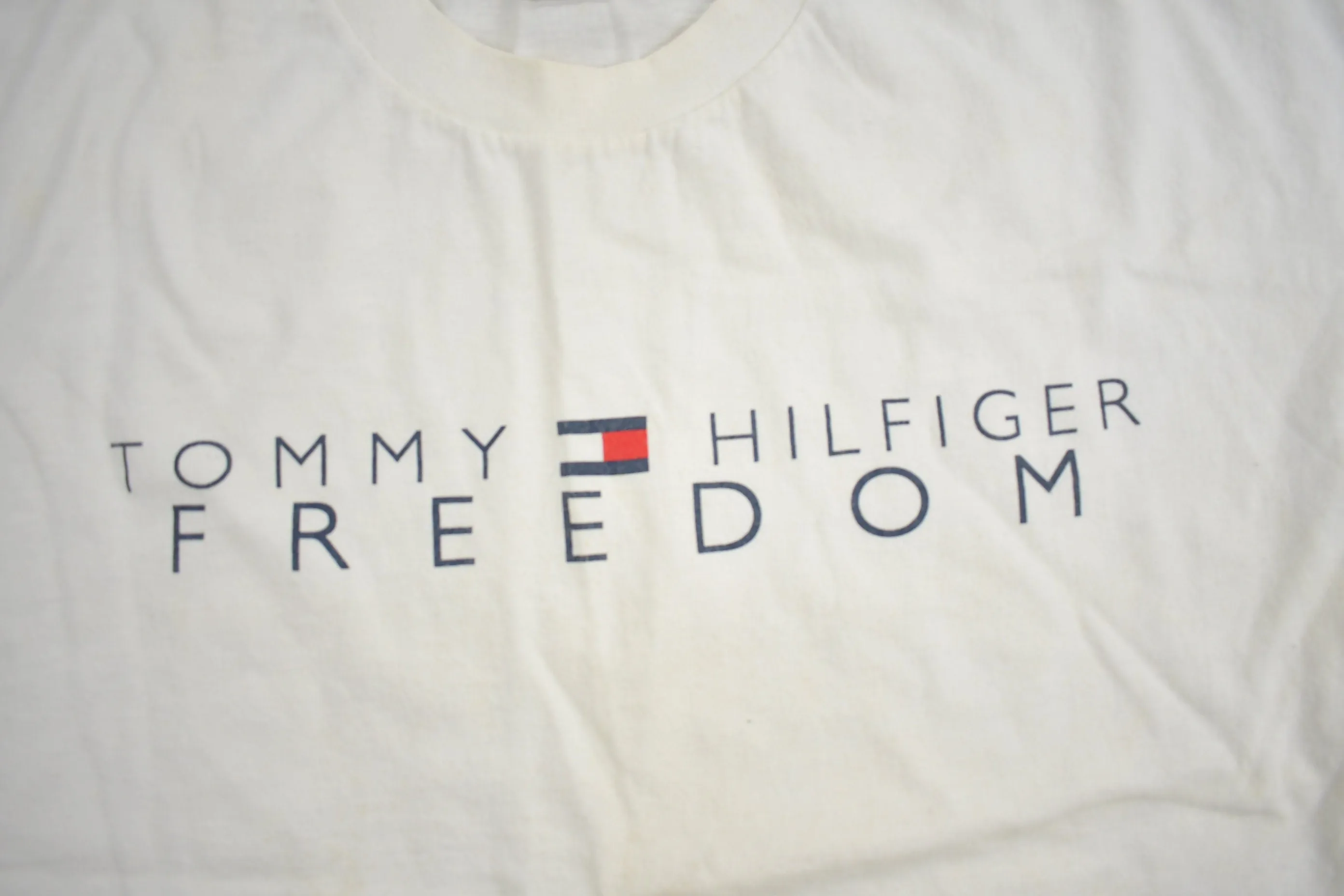 Vintage 1990s Tommy Hilfiger Freedom Graphic T Shirt / Made In USA / Streetwear / Graphic Tee / Vintage Tommy