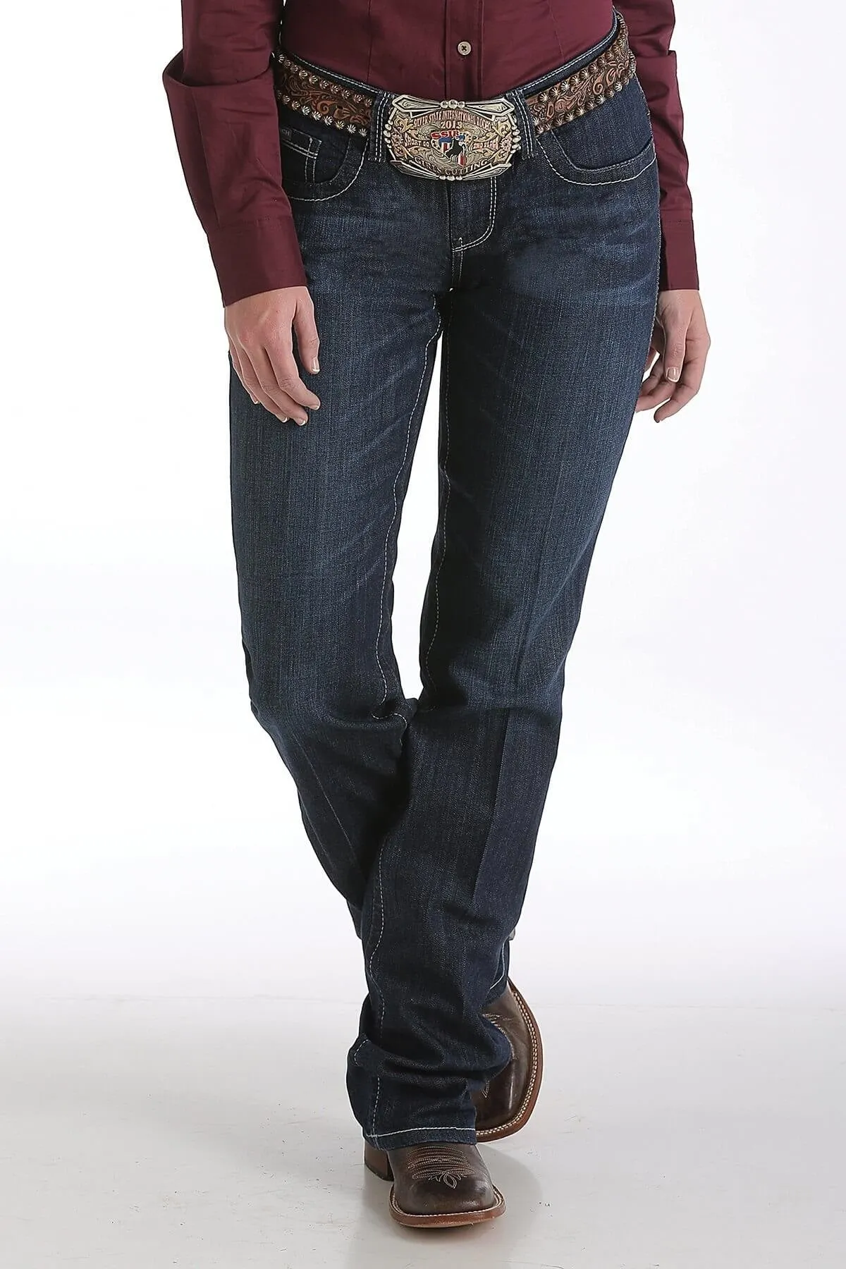 Women's Cinch Ada Relaxed Fit Dark Stonewash Jeans